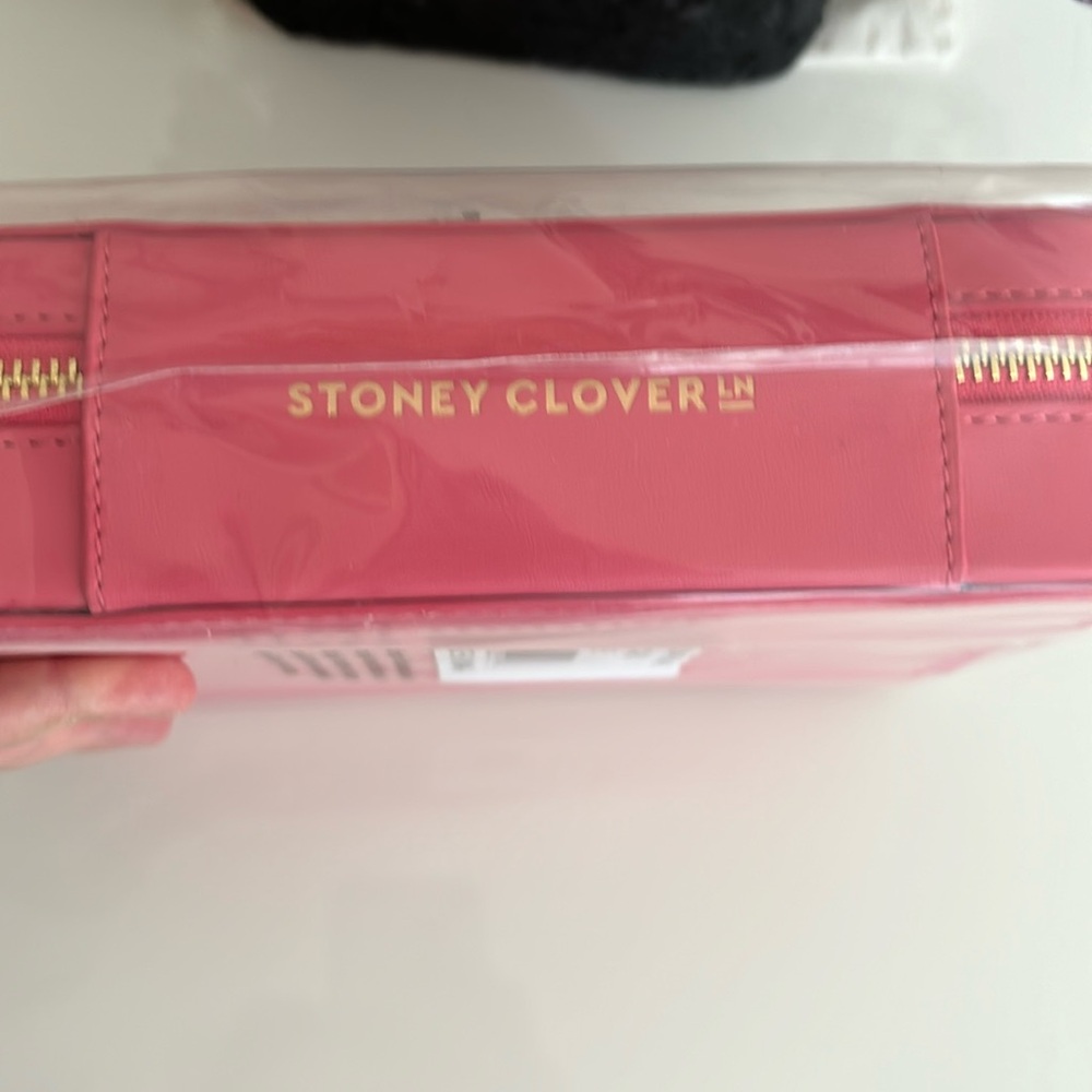 Stoney Clover Lane Jewelry Case strawberry pink Vegan Leather - Picture 5 of 8